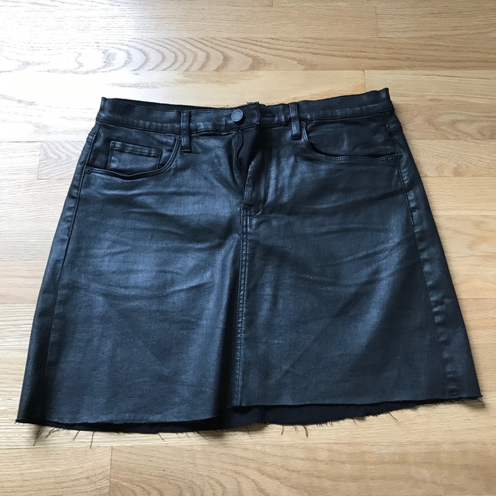 Faux Leather Mini Skirt